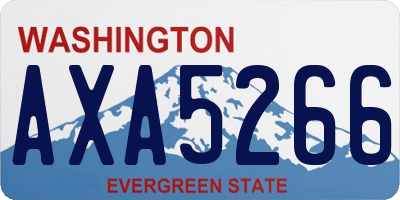 WA license plate AXA5266