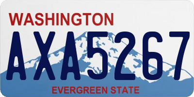 WA license plate AXA5267