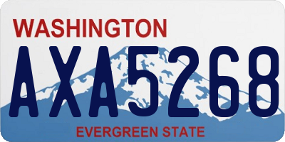 WA license plate AXA5268