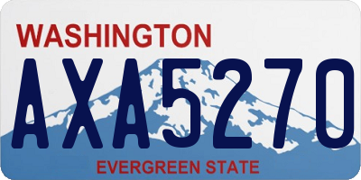 WA license plate AXA5270