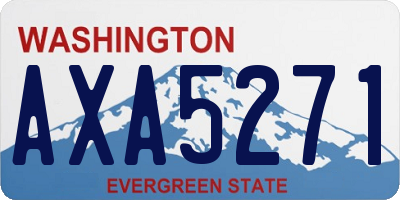 WA license plate AXA5271