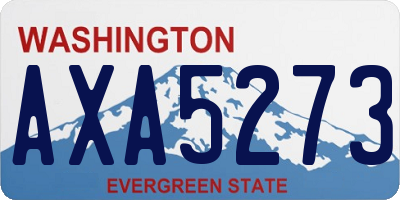 WA license plate AXA5273