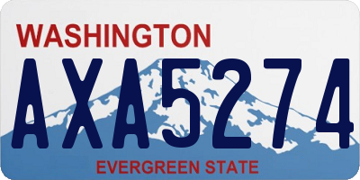 WA license plate AXA5274