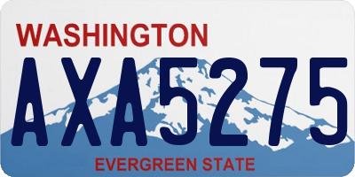 WA license plate AXA5275