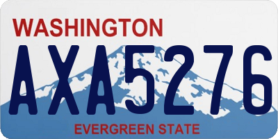 WA license plate AXA5276