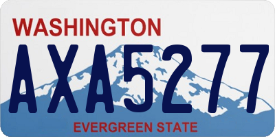 WA license plate AXA5277