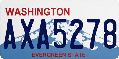 WA license plate AXA5278