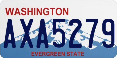 WA license plate AXA5279