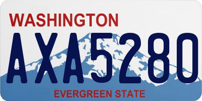 WA license plate AXA5280