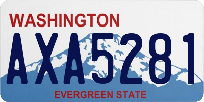 WA license plate AXA5281