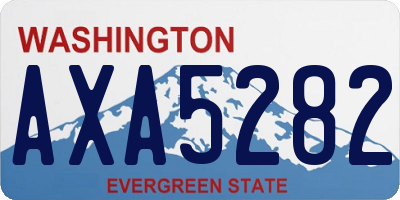 WA license plate AXA5282