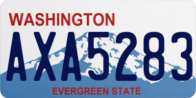 WA license plate AXA5283