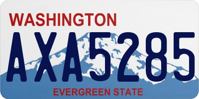 WA license plate AXA5285