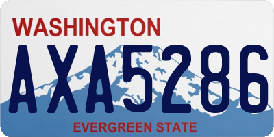 WA license plate AXA5286