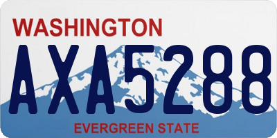 WA license plate AXA5288