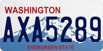 WA license plate AXA5289