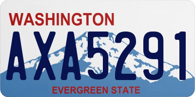 WA license plate AXA5291