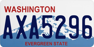 WA license plate AXA5296