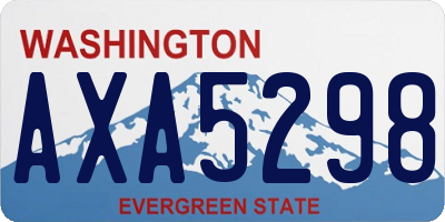 WA license plate AXA5298