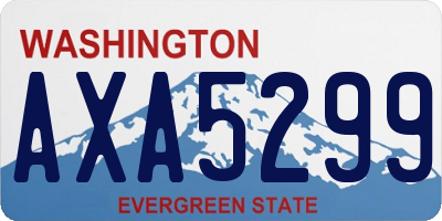 WA license plate AXA5299