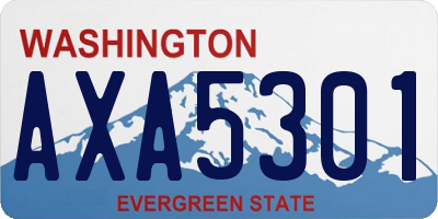 WA license plate AXA5301