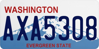 WA license plate AXA5308