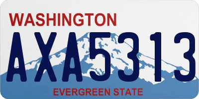 WA license plate AXA5313