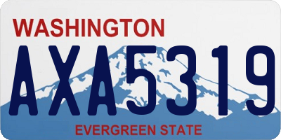 WA license plate AXA5319