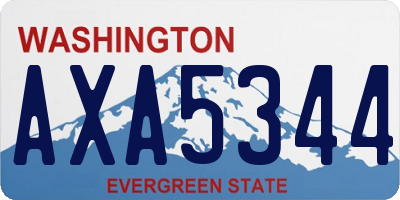 WA license plate AXA5344