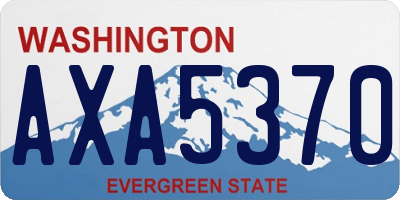 WA license plate AXA5370