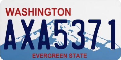 WA license plate AXA5371