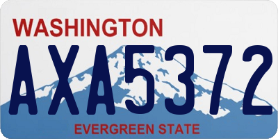 WA license plate AXA5372