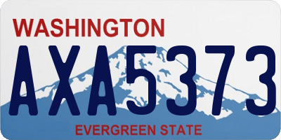 WA license plate AXA5373