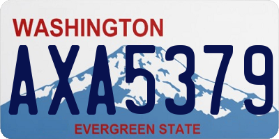 WA license plate AXA5379
