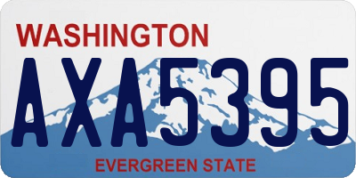 WA license plate AXA5395