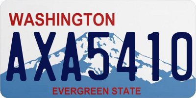 WA license plate AXA5410