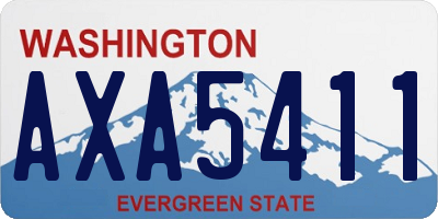 WA license plate AXA5411