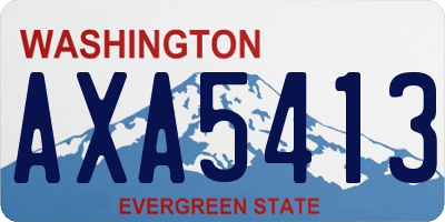WA license plate AXA5413