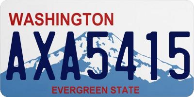 WA license plate AXA5415