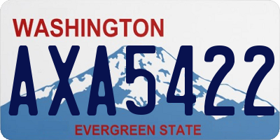 WA license plate AXA5422