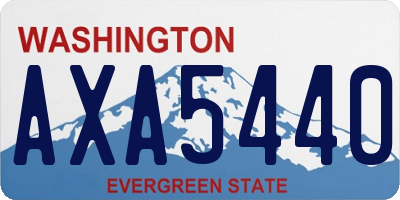 WA license plate AXA5440