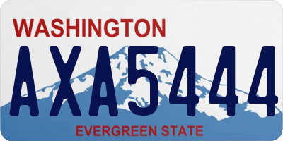 WA license plate AXA5444