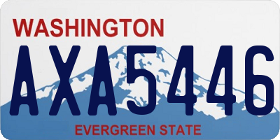 WA license plate AXA5446