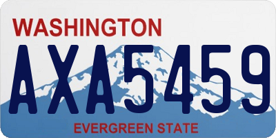 WA license plate AXA5459