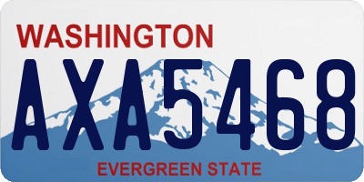 WA license plate AXA5468