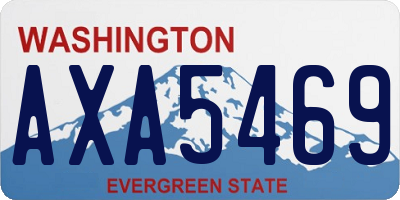 WA license plate AXA5469
