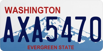 WA license plate AXA5470