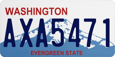 WA license plate AXA5471