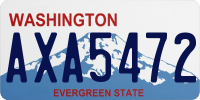 WA license plate AXA5472
