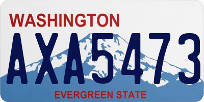 WA license plate AXA5473